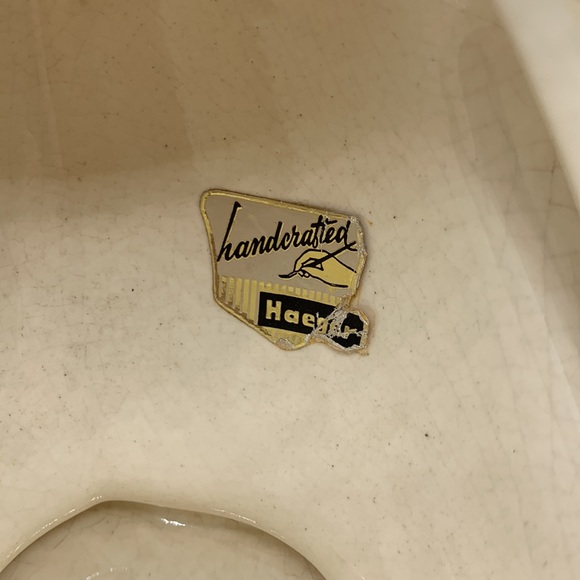 Vintage Handcrafted Royal Haeger Pottery Brown & White Lava Glaze Duck Planter - Picture 6 of 8